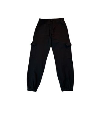 Women’s Dressy Black Cargo Ankle Jogger Pants